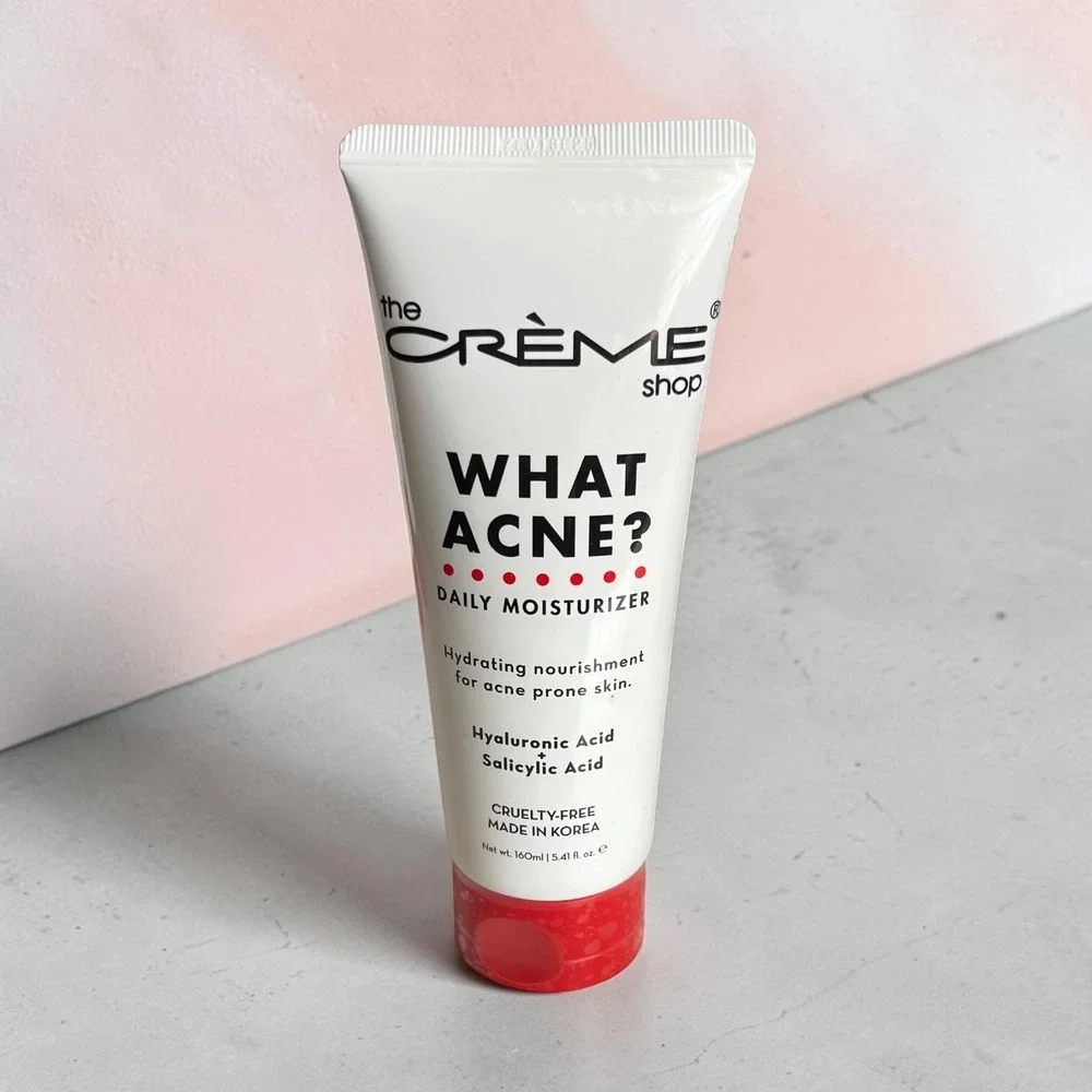 The Crème Shop What Acne Daily Moisturizer 5.41oz Salicylic Acid Hyaluronic Acid
